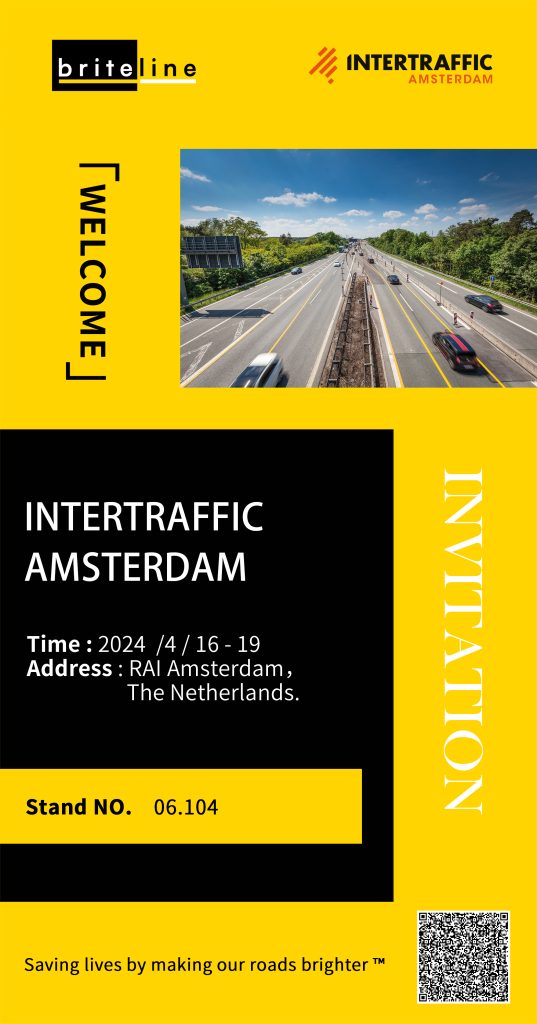 Invitation | Welcome to stand 06.104 of the Intertraffic Amsterdam Brite-Line