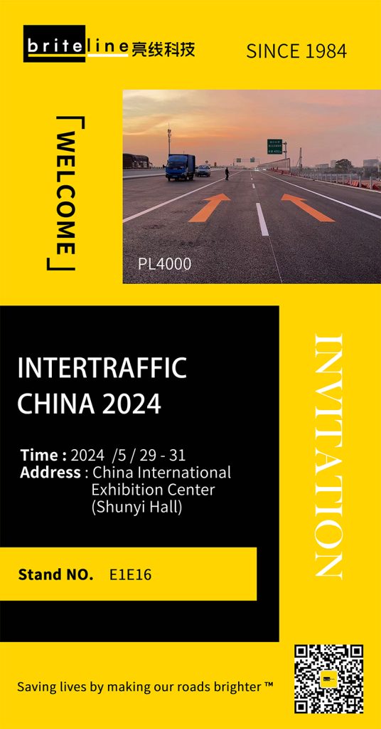 Invitation | Intertraffic China 2024, meet Brite-Line at booth E1E16!